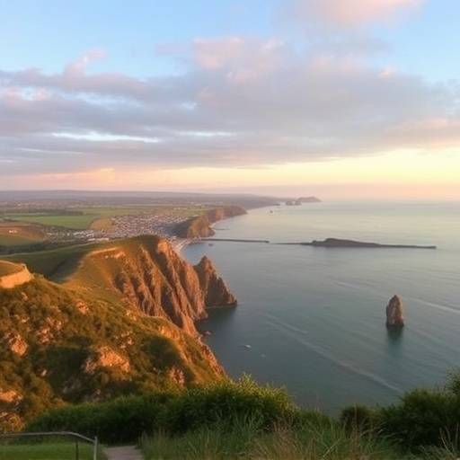 Imagen del programa 'Rincones de Euskadi', mostrando una vista panorámica de la costa vasca.